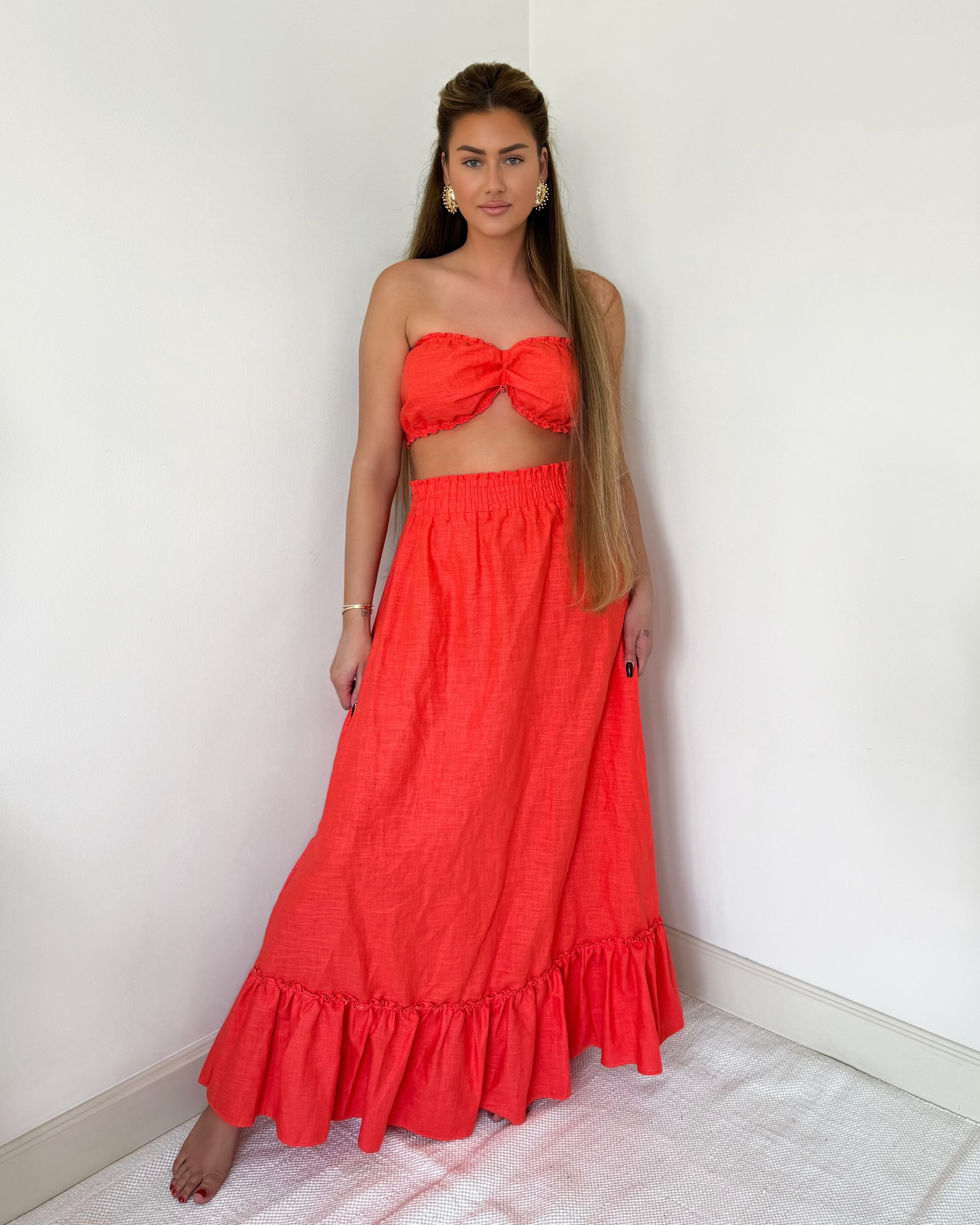 Sirene top Hot Coral